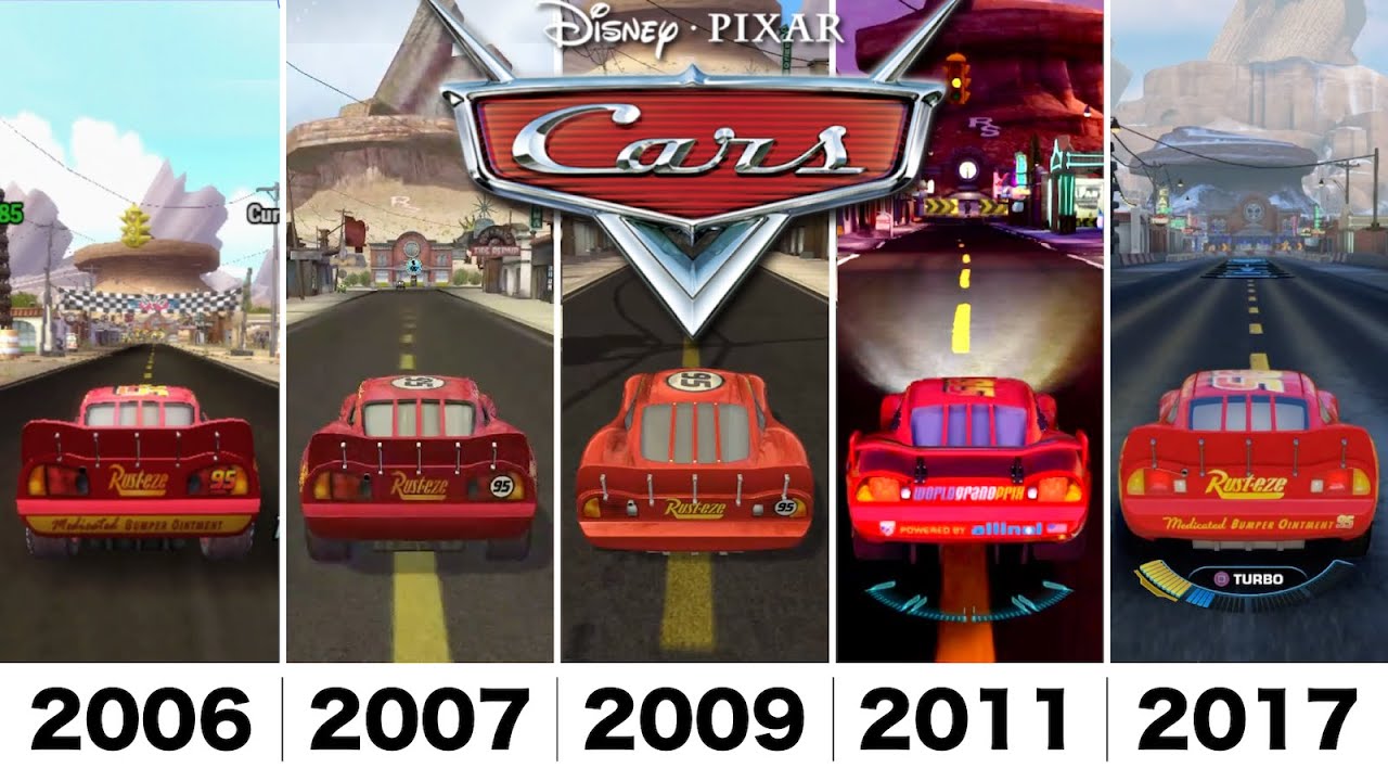Сравнение всех игр Pixar Cars