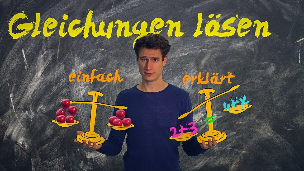 Gleichungen l&ouml;sen - einfach erkl&auml;rt