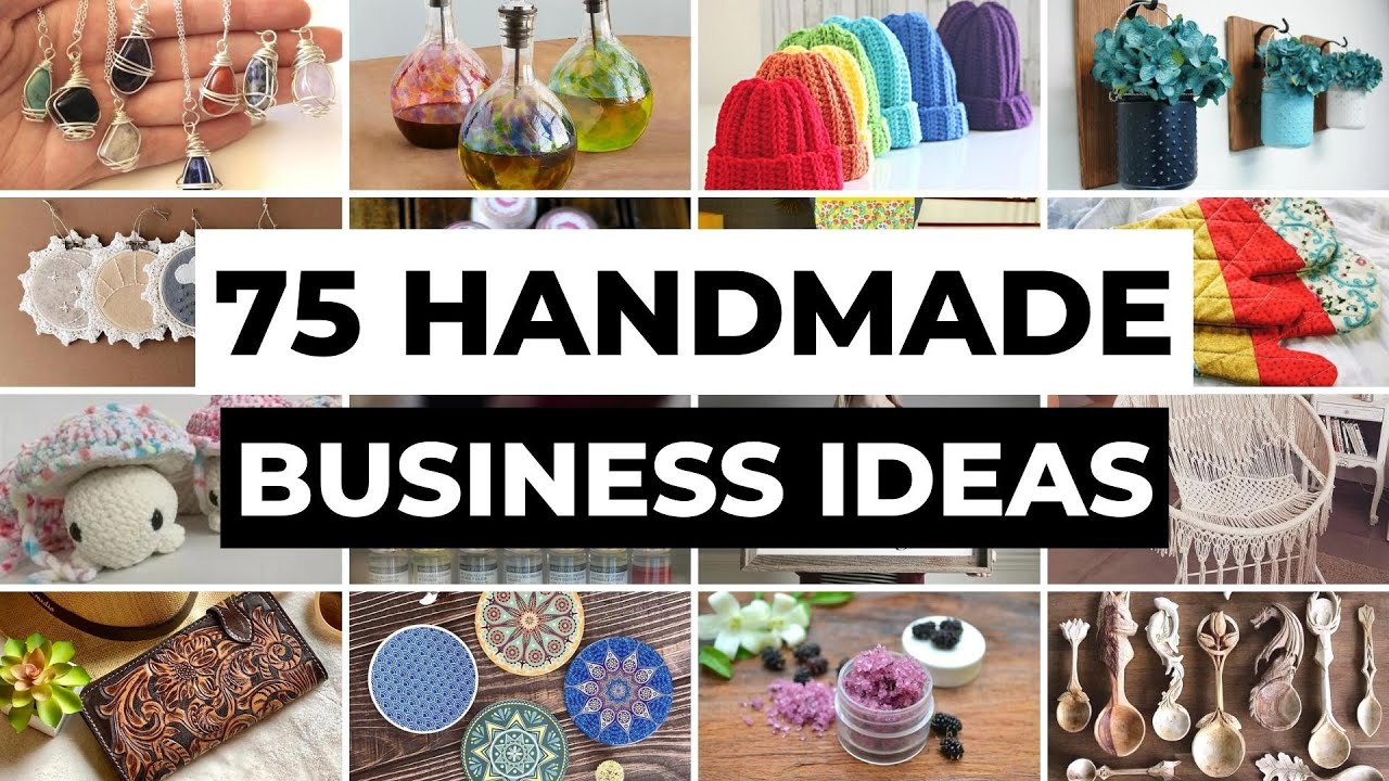 75 Handmade Business Ideas You Can Start At Home | DIY Crafts & Handmade Products to Sell