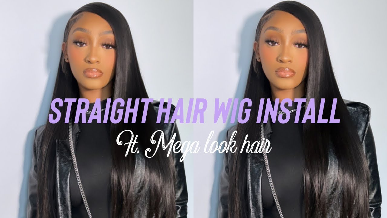FLAWLESS 26INCH STRAIGHT WIG INSTALL + REVIEW FT. MEGALOOK HAIR | DIAMONDICEE