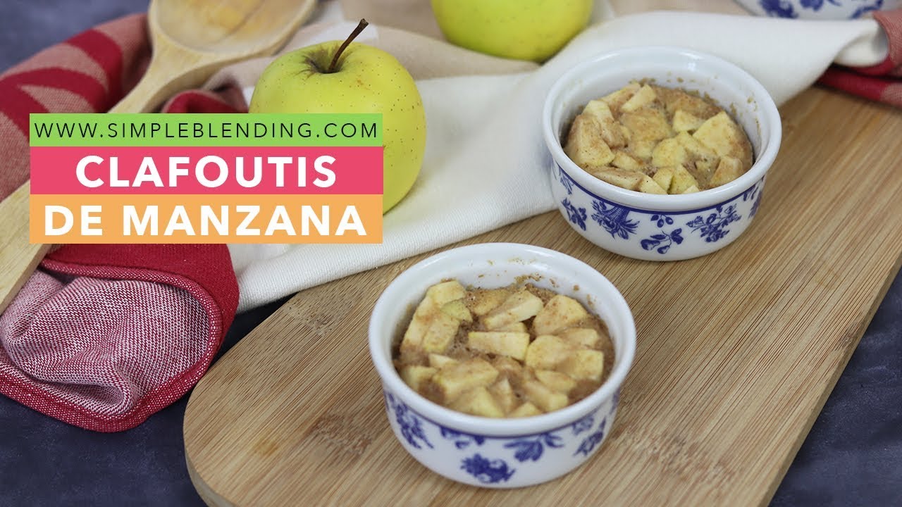 CLAFOUTIS DE MANZANA AL MICROONDAS | Tarta de manzana rápida | Clafoutis al microondas