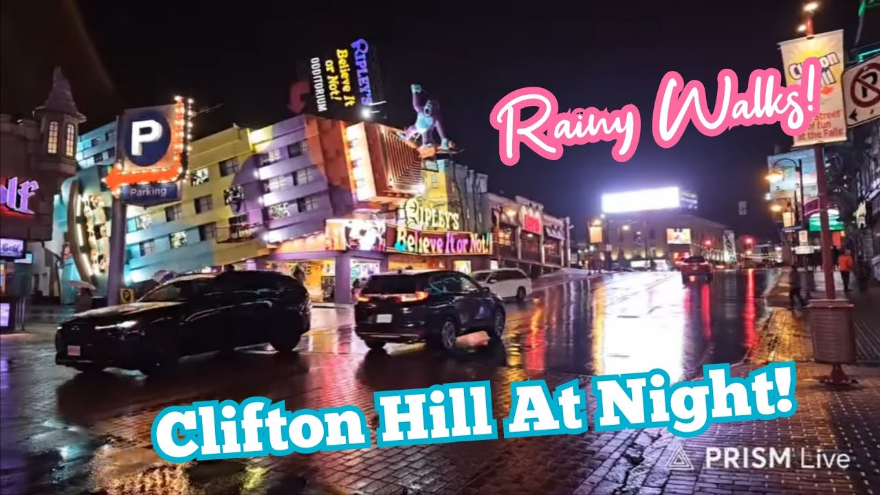 Raining Over Niagara Falls Late At Night On The Weekend! 🧸💕 Let's Go Have Some Fun!