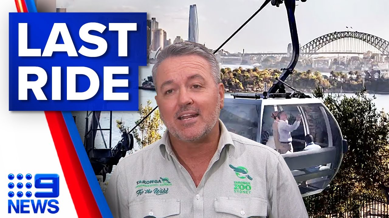 Taronga Zoo&rsquo;s iconic &lsquo;Sky Safari&rsquo; ride taking last ride today | 9 News Australia
