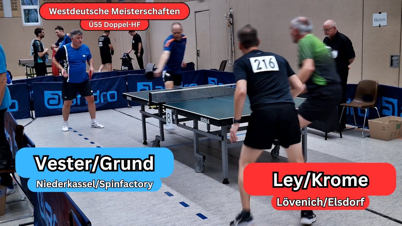 🏓Doppel-Halbfinale: Erfahrung im Test🏓Vester/Grund vs Ley/Krome I WdM 55