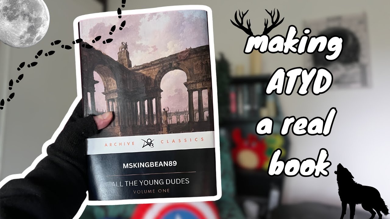 turning fanfiction into a physical book | chill, cosy book binding vlog