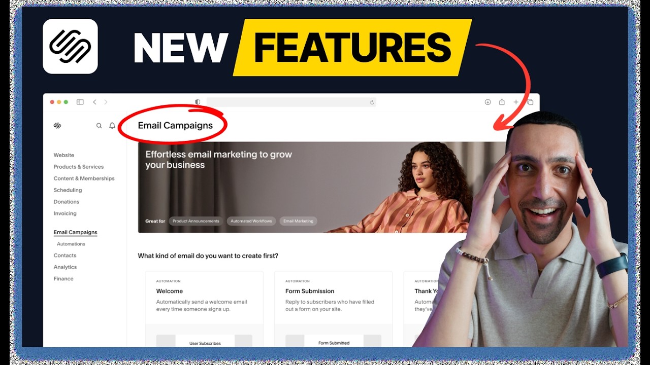 Squarespace New Feature: Email Automations