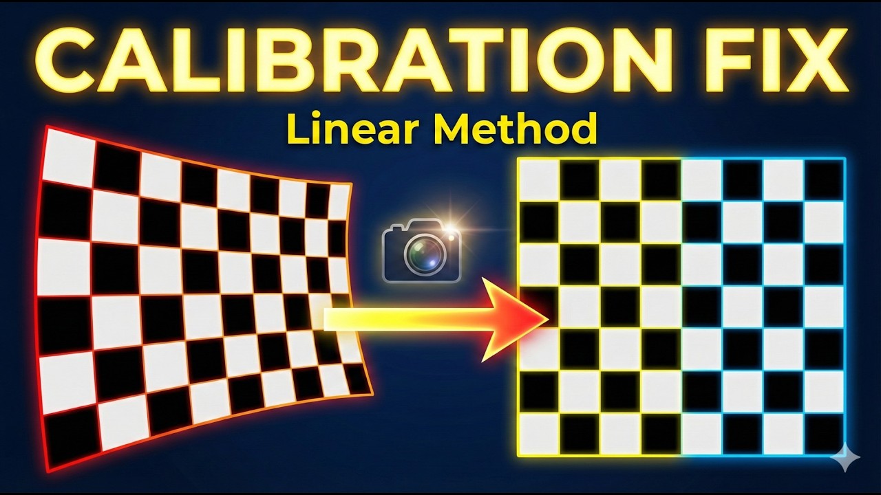 1.2.4 Geometric Camera Calibration: Linear Approach | From Distorted to Accurate Images Workflow