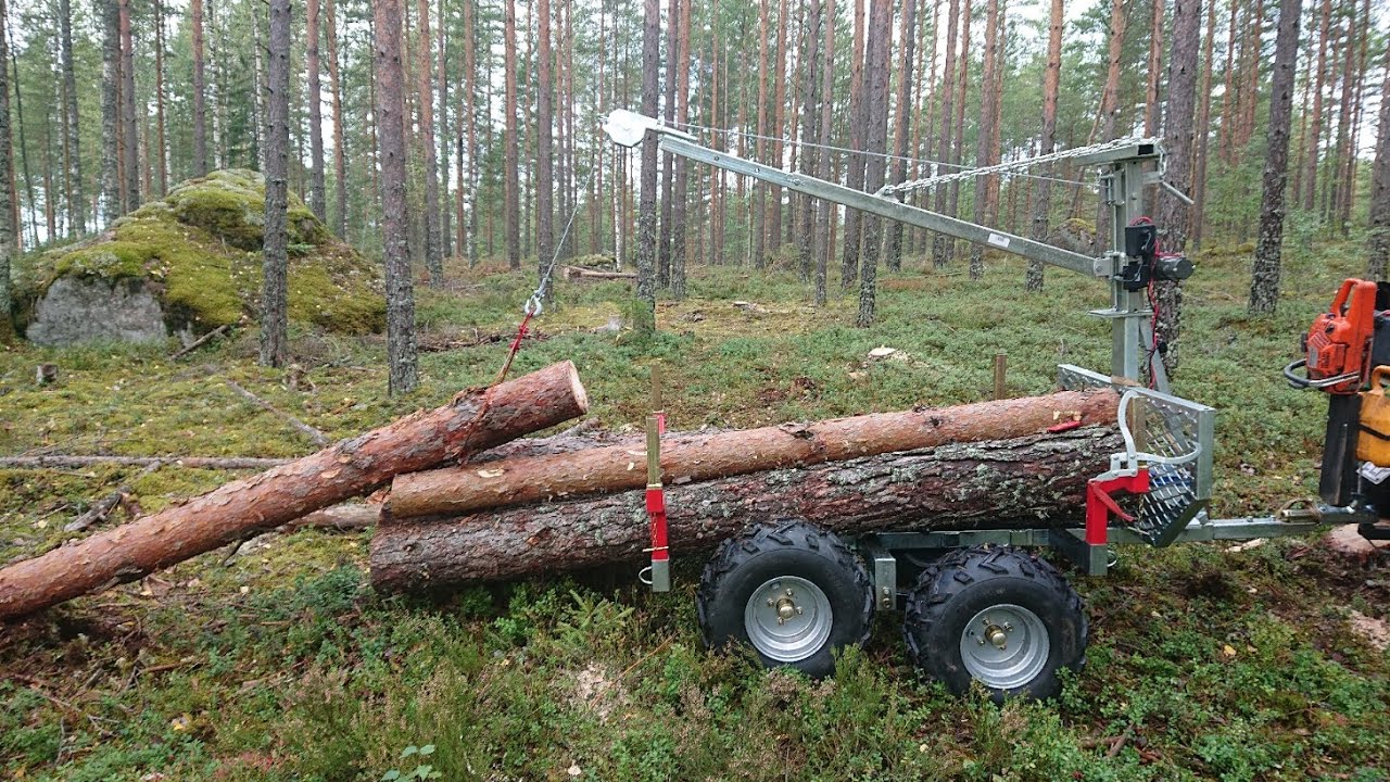 ATV TIMPER TRAILER with a winch, needs support