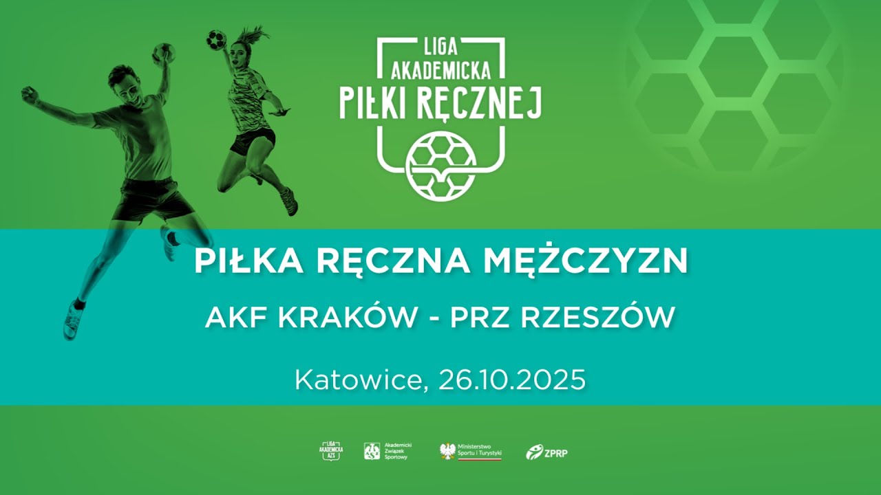 Liga Akademicka AZS | Katowice | Piłka Ręczna M | AKF Krak&oacute;w - PRz Rzesz&oacute;w