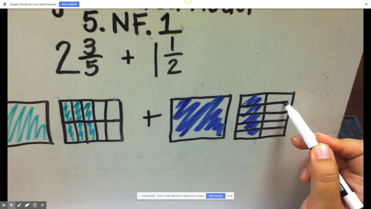 Adding Mixed Fractions with Unlike Denominators Using Area Models