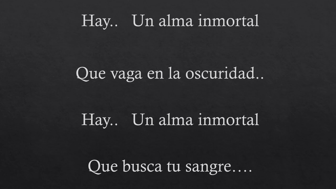 Tierra Santa  -Drácula-  Karaoke