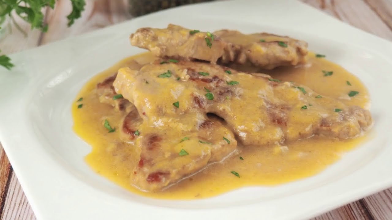 CARNE DE LOMO EN SALSA DE YOGUR CREMOSA