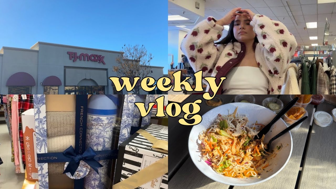 Vlogmas | Shopping at Tjmaxx, Lunch date, Target trip First Vlog 🫶🏻