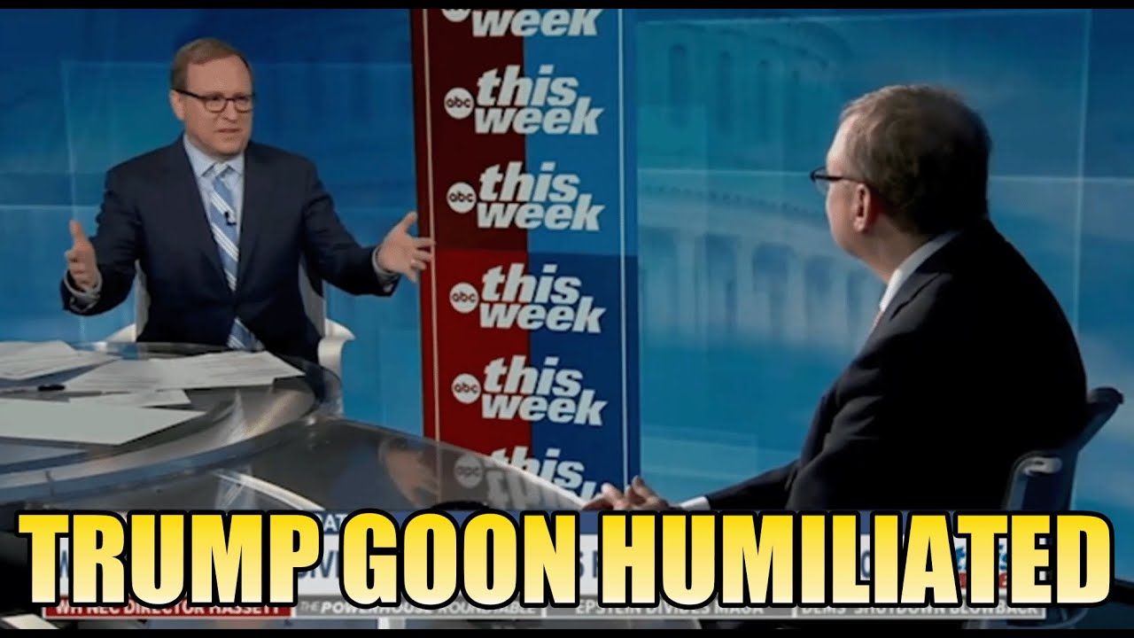 Jonathan Karl DESTROYS MAGA Goon On LIVE TV