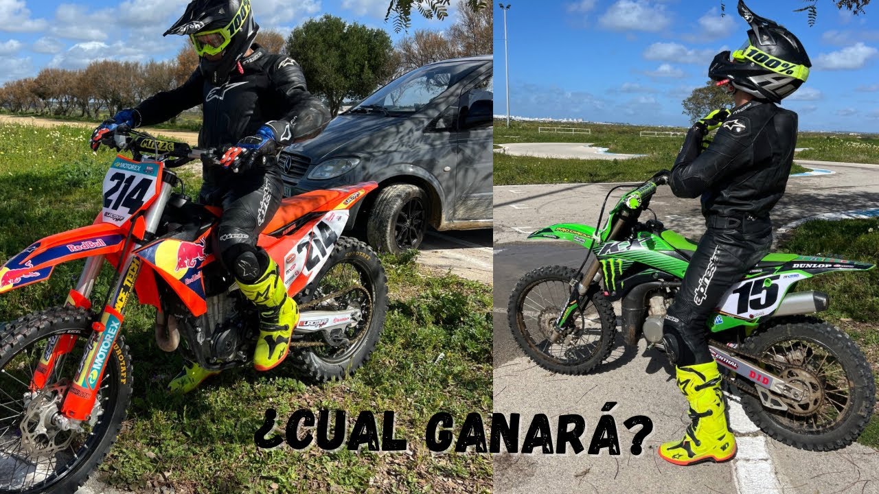 Haciendo Supermotard con mi KX85 de Motocross