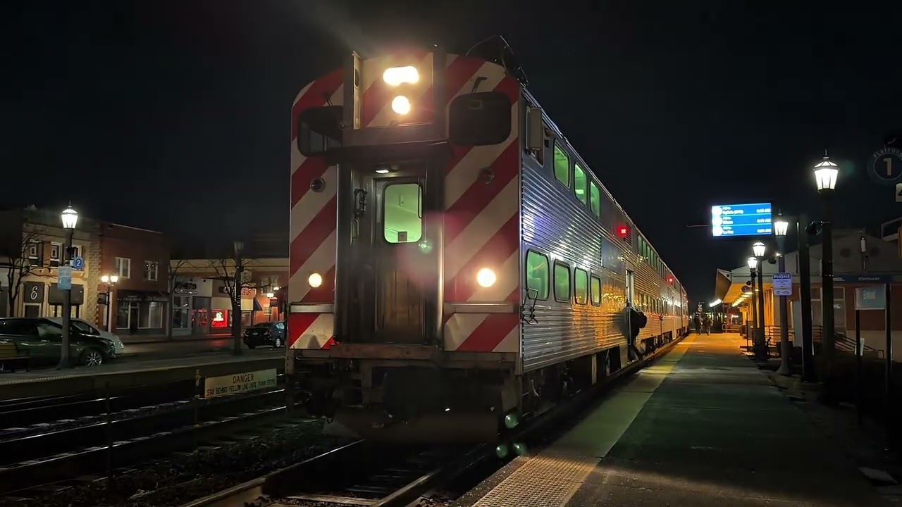 The Complete Metra Morning Rush Hour At Elmhurst On February 11, 2026