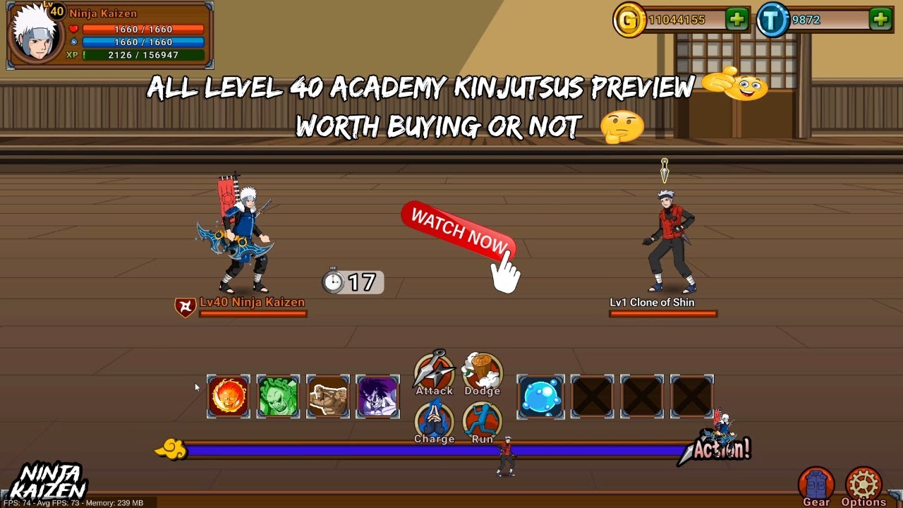 Ninja Kaizen - All Level 40 Academy Kinjutsus Preview (Worth Buying or Not) - 2024