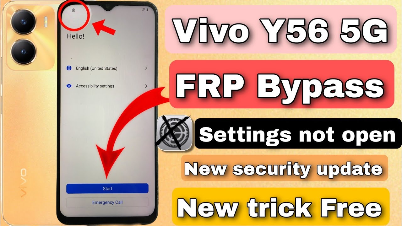 Vivo Y56 5g Frp Bypass New Security ? Vivo Y56 5g Frp Unlock Settings Note Open (without pc )