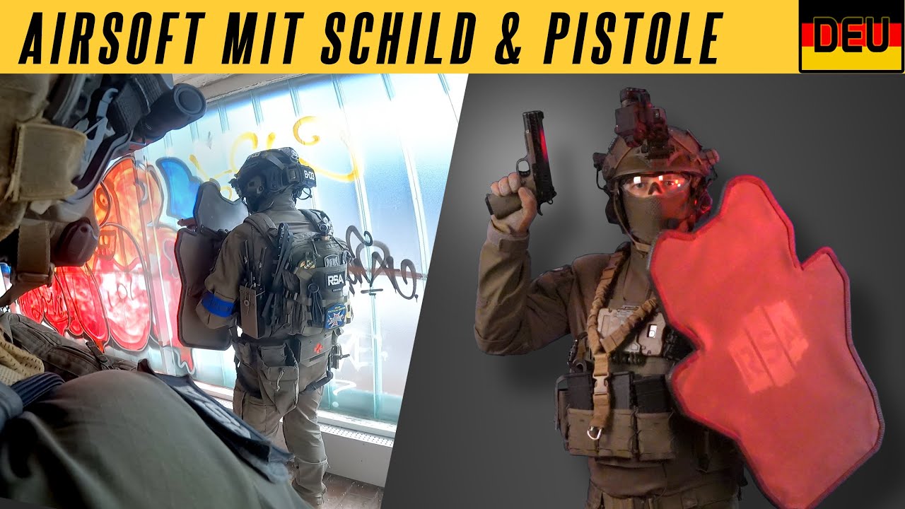 CQB Airsoft nur mit Pistole und Einsatz-Schild | Lahnstein 06.09.2025 (2K/50p)