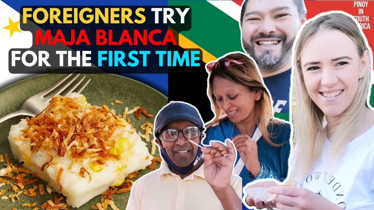EPISODE 4 - FOREIGNERS TASTING CORN MAJA BLANCA FOR THE FIRST TIME | WHATS THEIR REACTION?