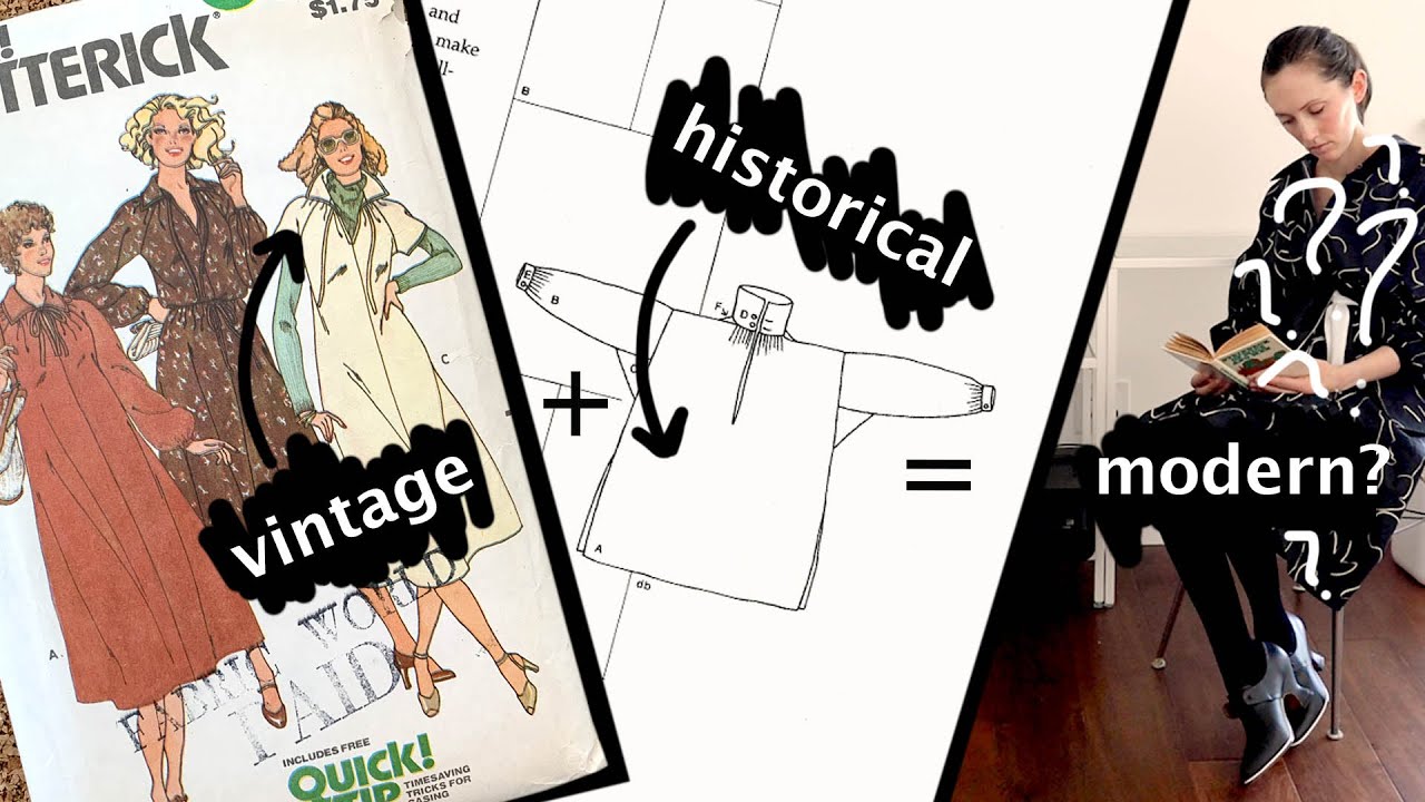 I sewed a vintage pattern using historical techniques, and created my own core aesthetic.