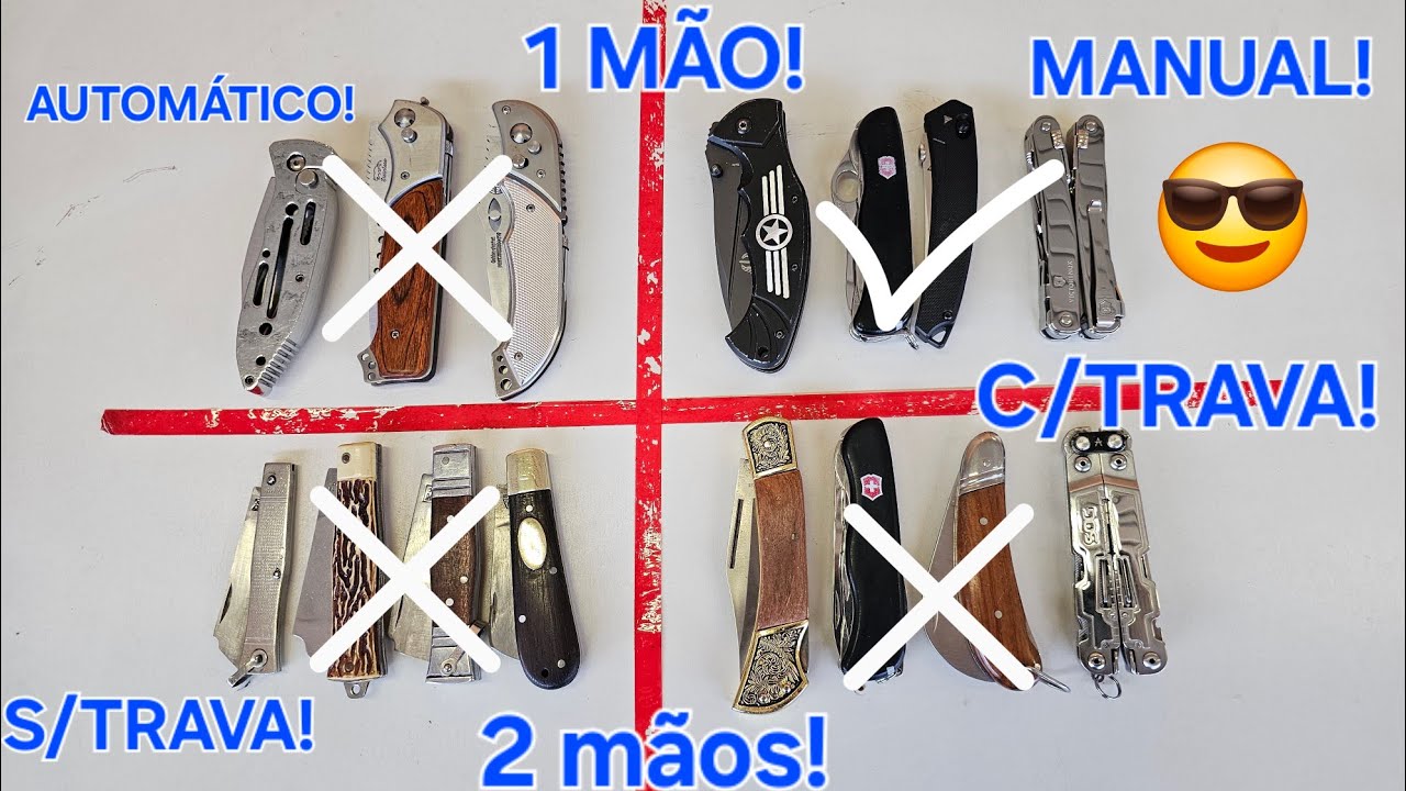 MECANISMO DE CANIVETE QUAL MELHOR? ABERTURA E TRAVA! DICAS!