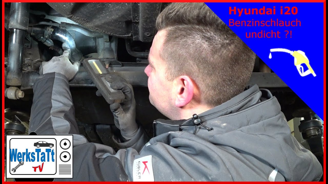 ►Hyundai i20◄ verliert Benzin...?! Kraftstoffschlauch undicht! ◢WERKSTATT-TV◣