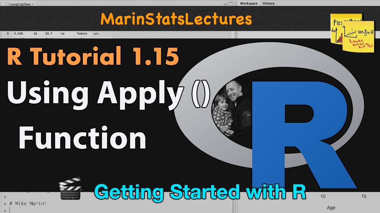 Apply Function in R  | R Tutorial 1.15 | MarinStatsLectures