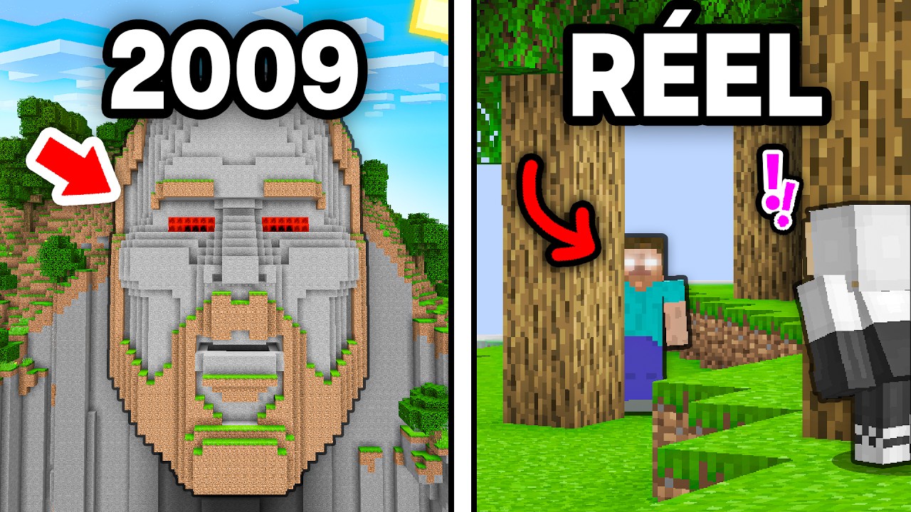 J'ai test&eacute; des Maps Minecraft CR&Eacute;ES il y a 13 ANS.. (celle d'Herobrine fait peur)