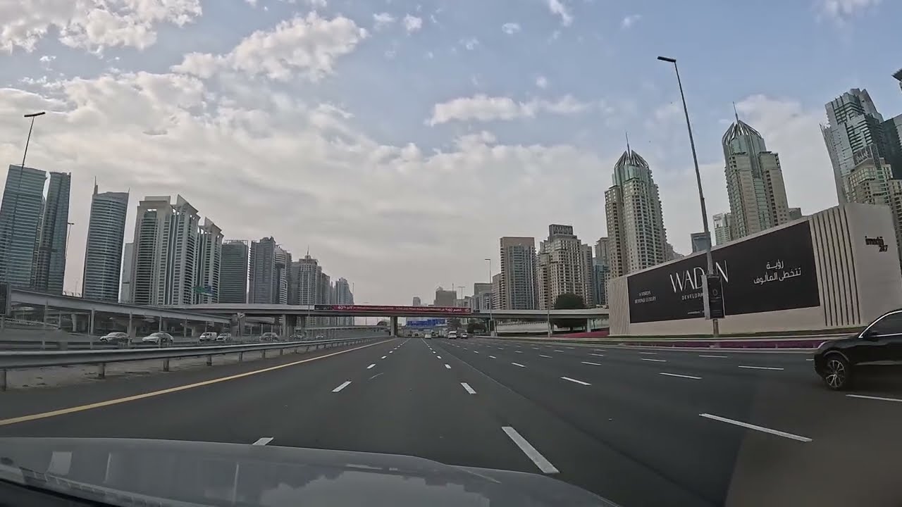 দুবাইয়ের শেখ জায়েদ রাস্তা । Road 🛣️.