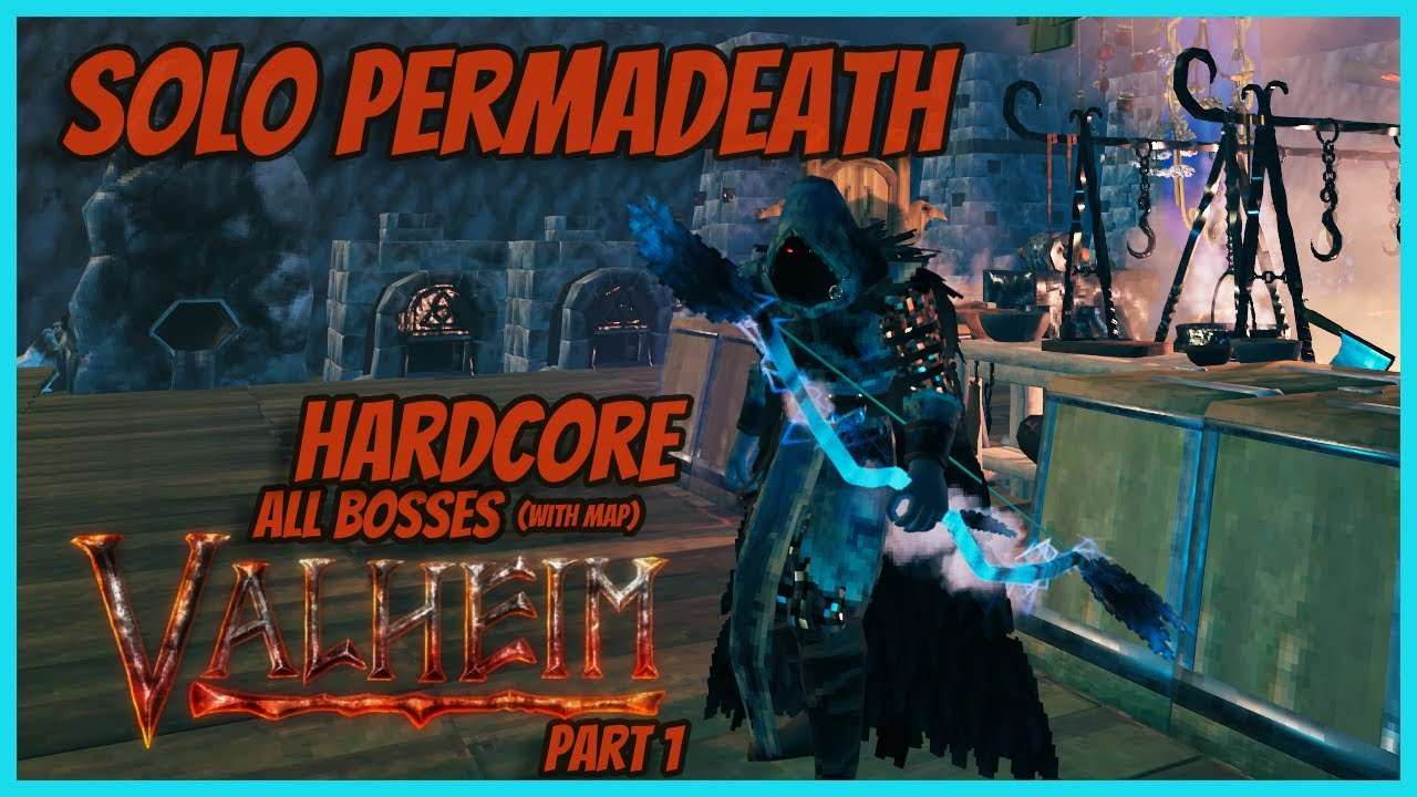 Valheim Permadeath Hardcore+ Full VODs Part 1