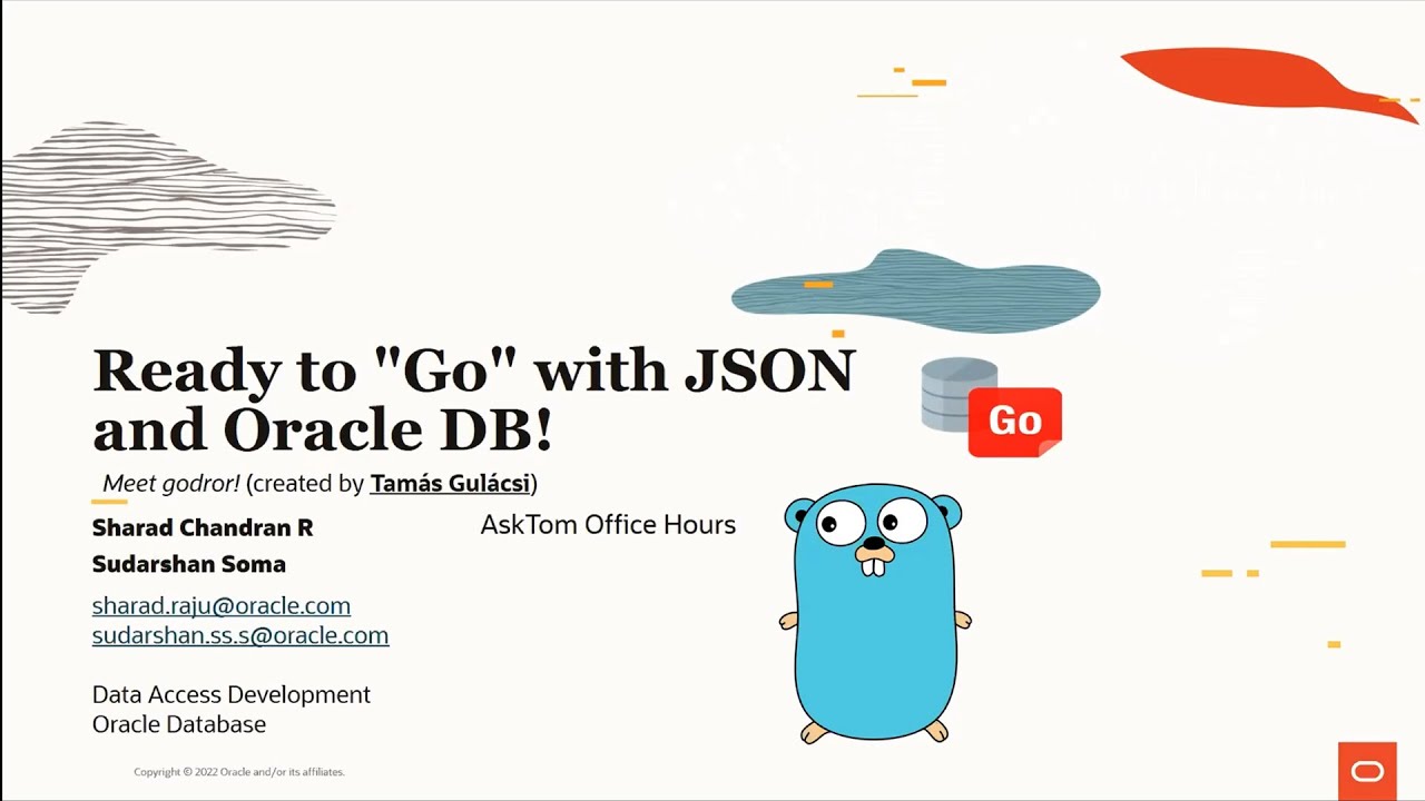 Ready to 'Go' with JSON and Oracle DB!