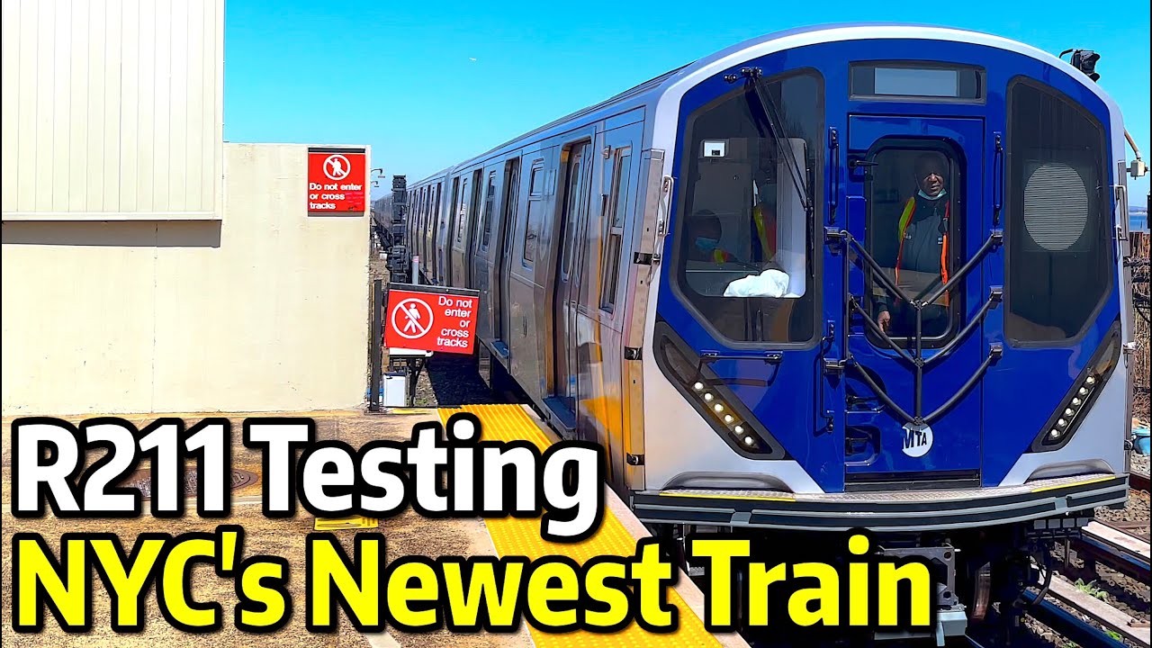 ⁴ᴷ⁶⁰ New R211 Subway Cars Testing on the IND Rockaway Line