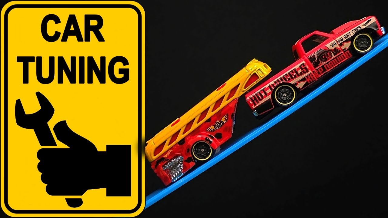 Total Transformation❗ Custom Hot Wheels Chevy C10 ➕ Bus Trailer✔️