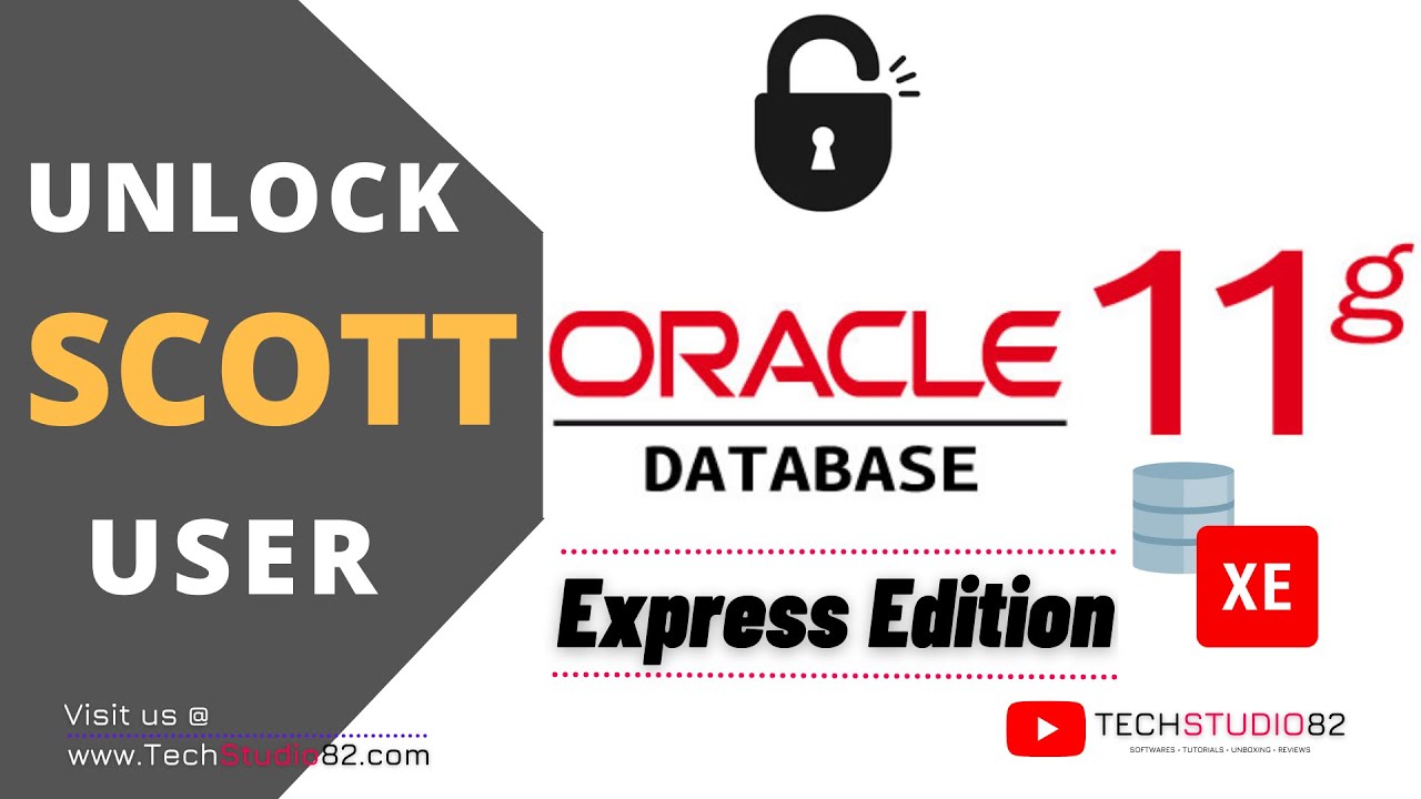 Как разблокировать пользователя Scott в программном обеспечении Oracle Database 11g Express Editi...