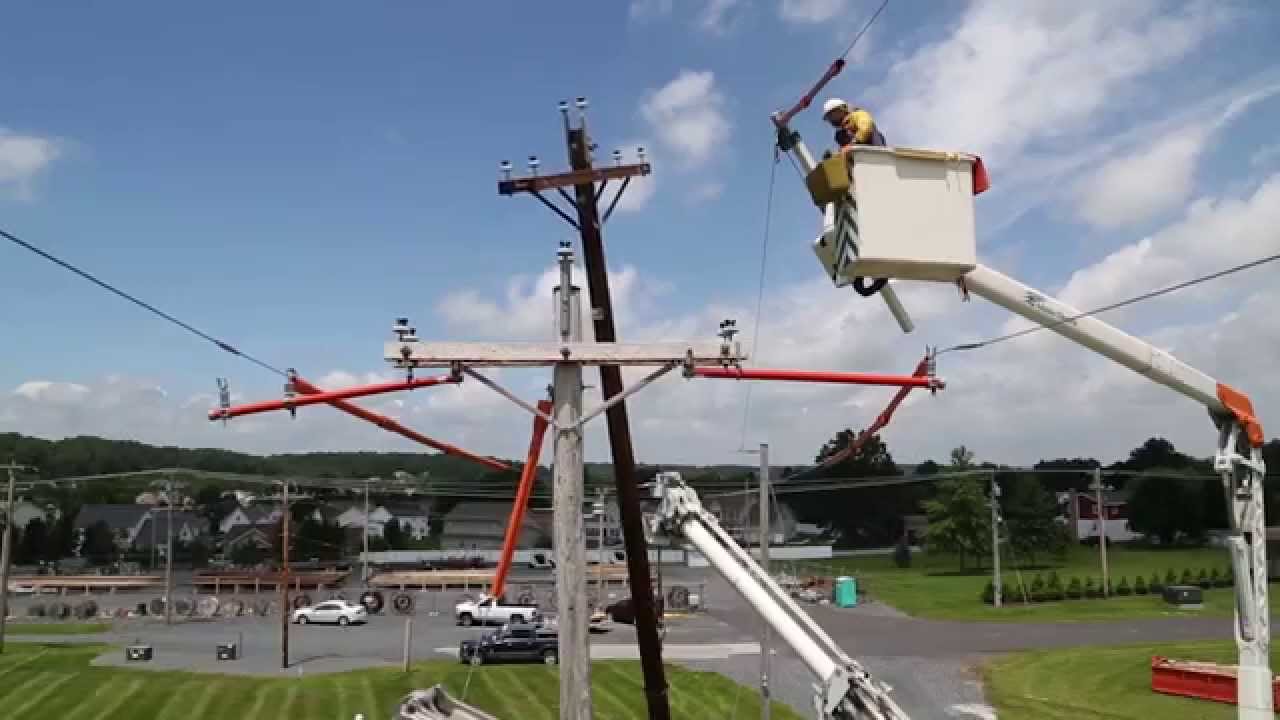 How we change out an electric utility pole