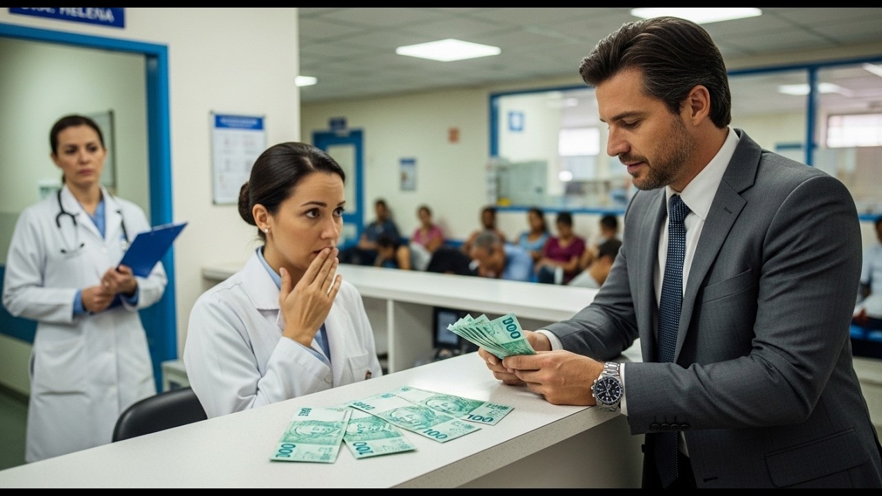 MILIONÁRIO OFERECE DINHEIRO PRA FURAR A FILA… ELE ACHA QUE DINHEIRO COMPRA TUDO…ATÉ A MÉDICA DIZER..