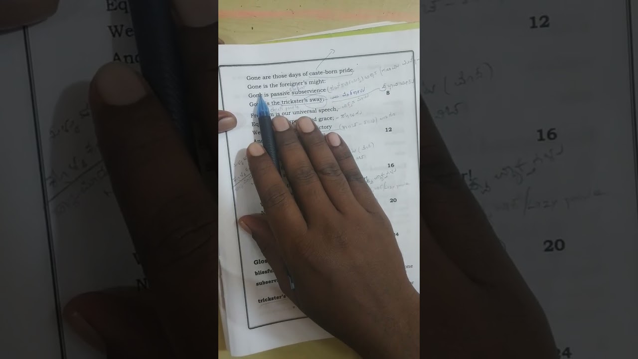 the song of freedom 9th standard poem