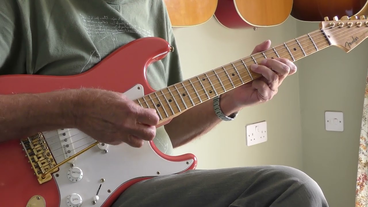 Theme for young lovers. The Shadows cover by Phil McGarrick. Free Backing Track and Tabs.