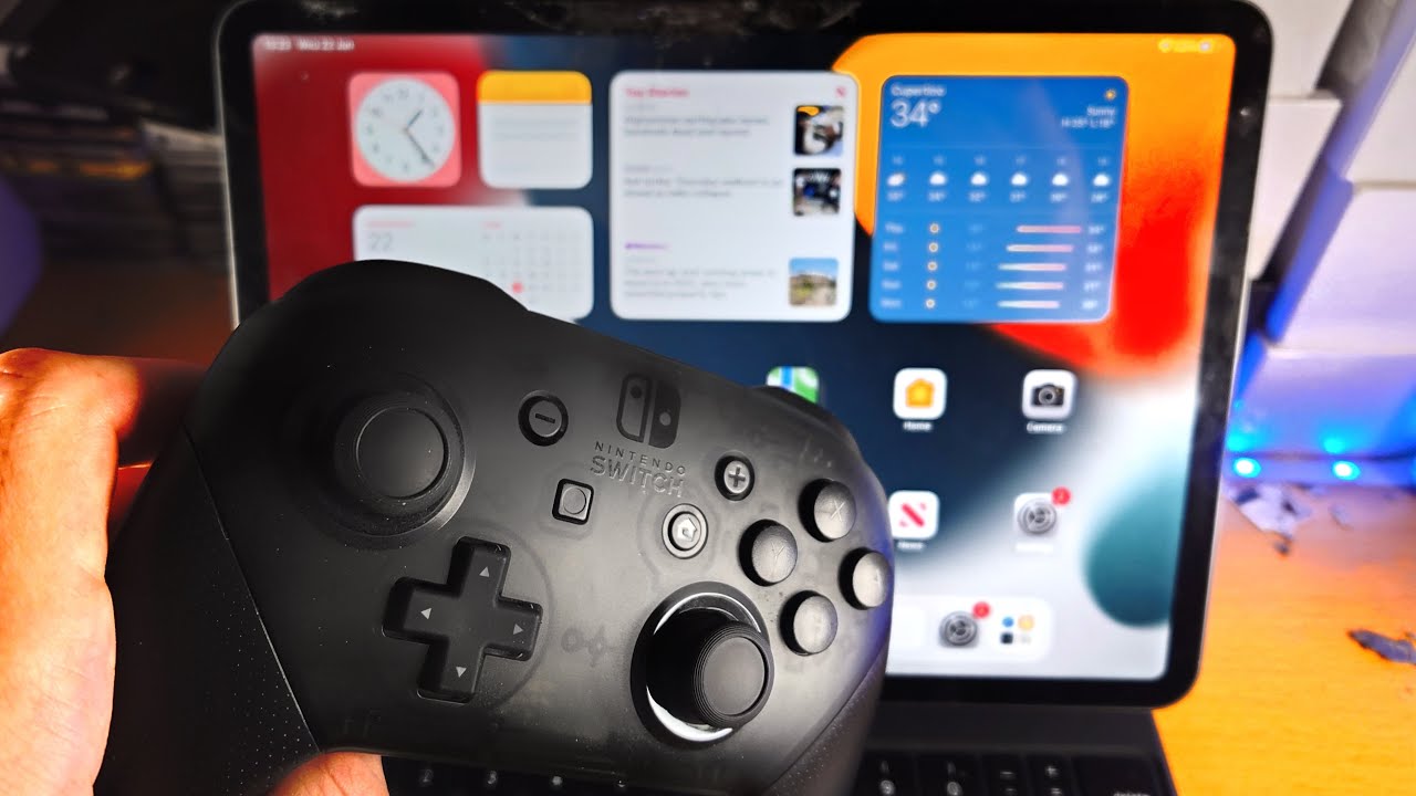 Как подключить контроллер Nintendo Switch Pro к iPad!