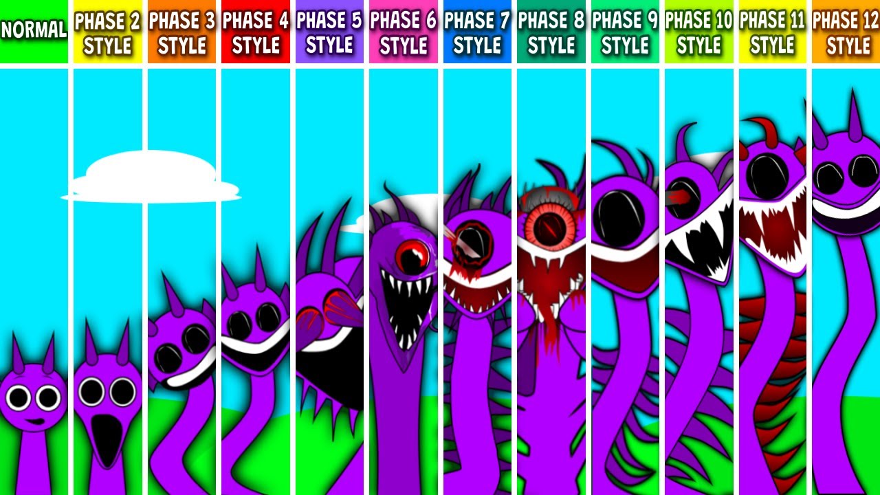 Sprunki Original But VS Phase 2-3-4-5-6-7-8-9-10-11-12 Style (DAYLIGHT Version)