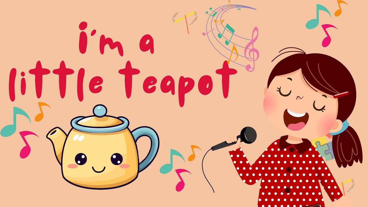 English Poem |I'm a little teapot by George Harold Sanders #singalongpoem #kindergartenteachers