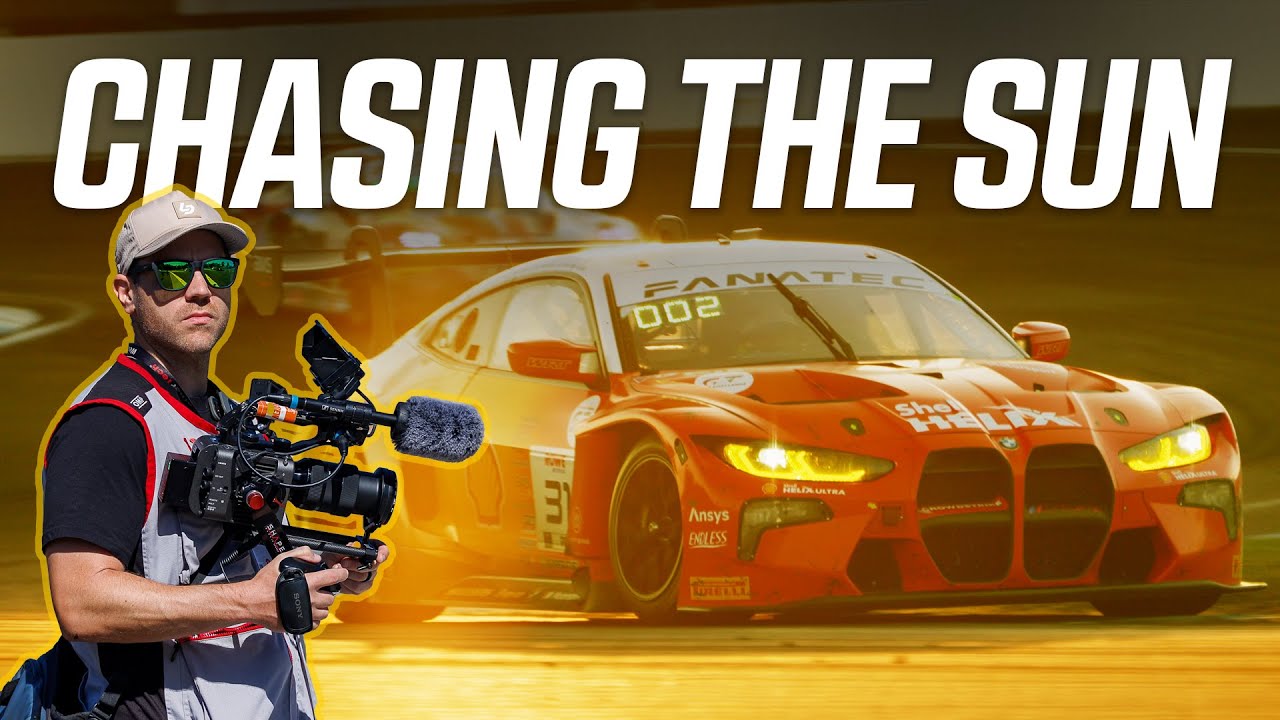 Filming race cars at America's most famous circuit