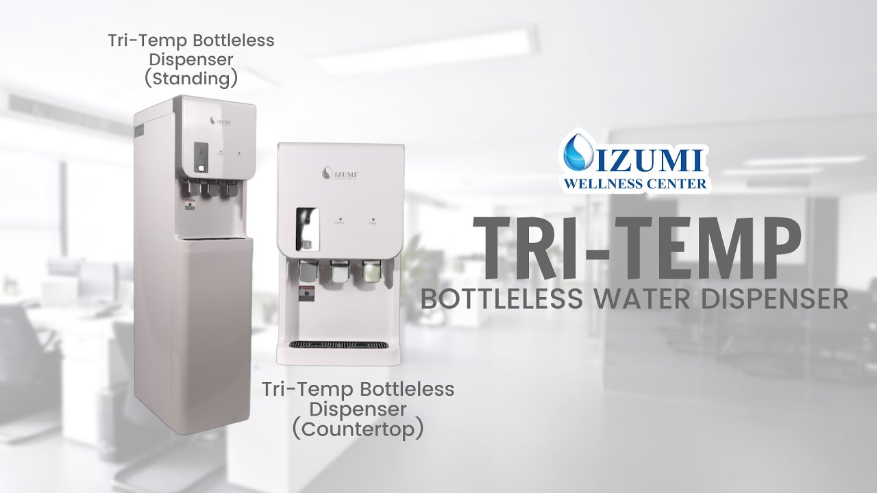 Izumi Tri-Temp Bottleless Water Dispenser | Features & How to use | Izumi Wellness Center