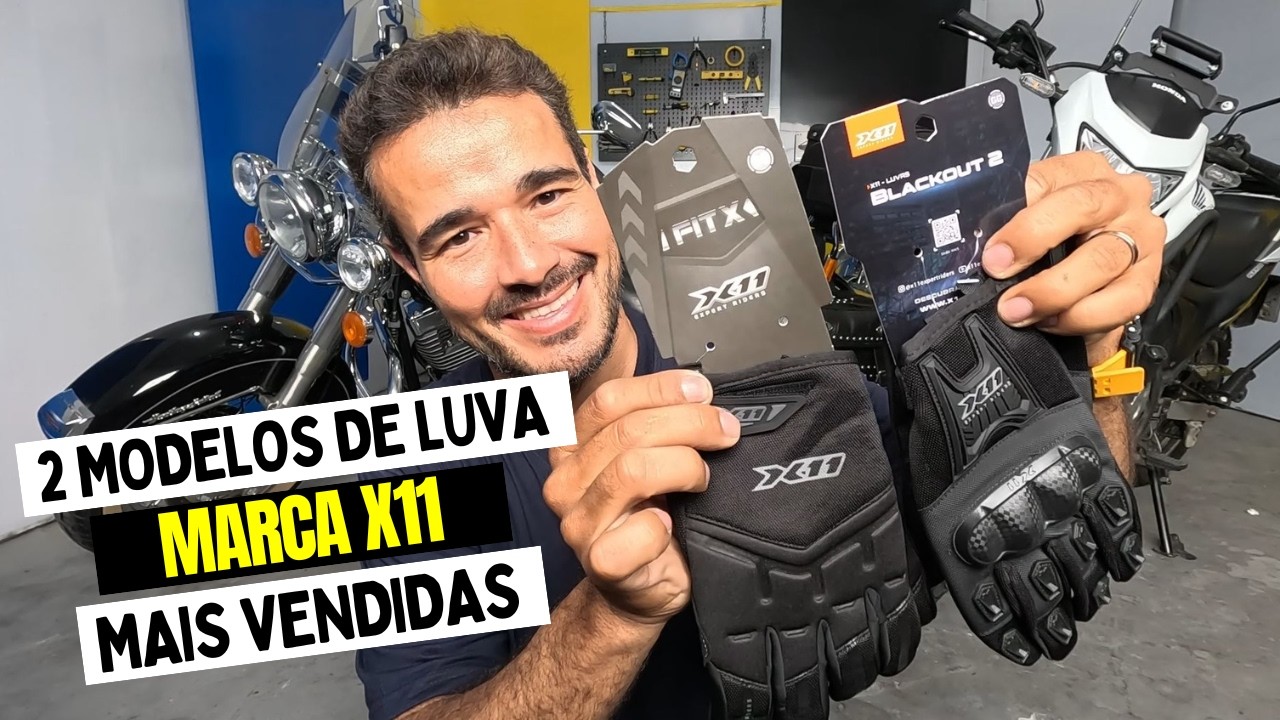 COMPREI AS 2 LUVAS PARA MOTOCICLISTA MAIS VENDIDAS DA X11 - VALEU A PENA?