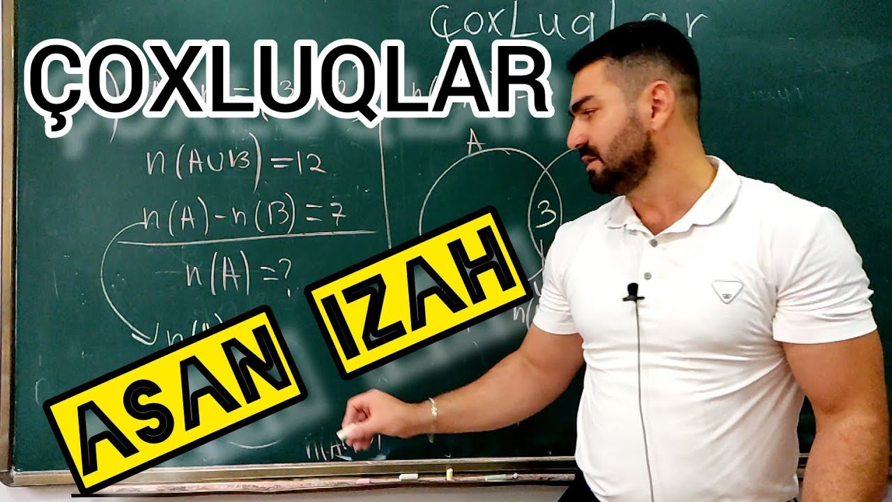 🔥Çoxluqlar (bütöv dərsin asan və sürətli izahı ) #riyaziyyat #abituriyent #sertifikasiya