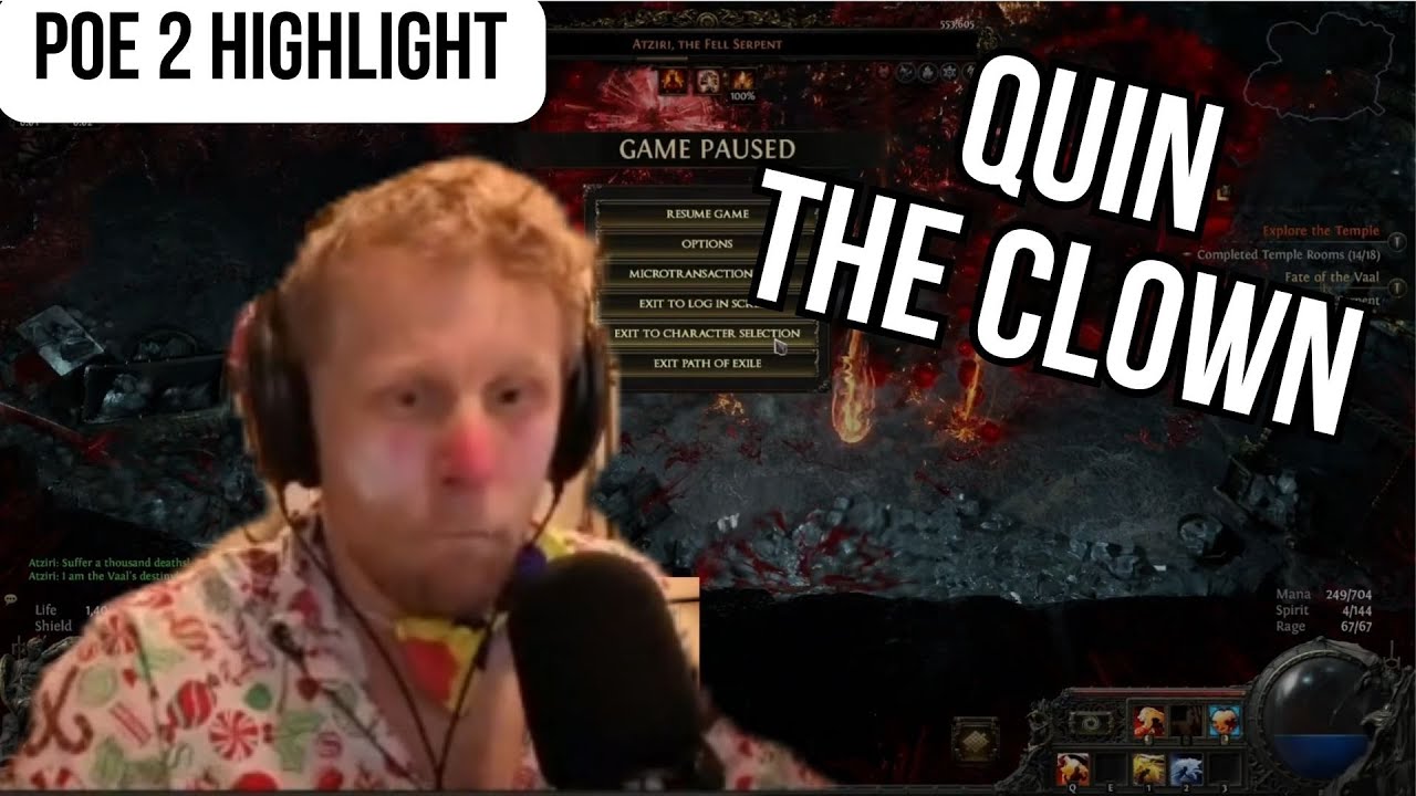 Quin69 — Лучший клоун в POE 2