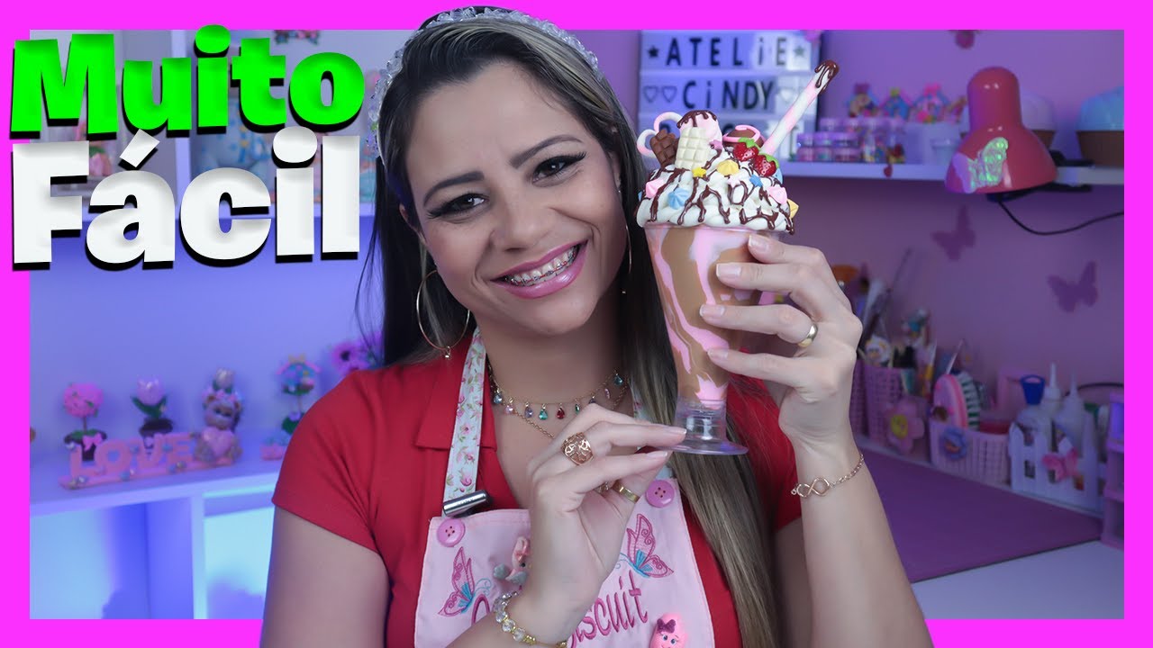 NOVO! Taça de Sorvete em Biscuit (PASSO A PASSO)