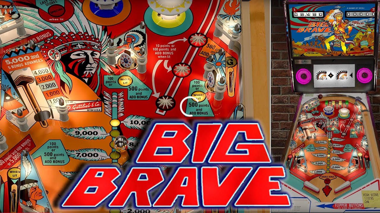 Big Brave (Gottlieb 1974) by HauntFreaks: Visual Pinball X (VPX)