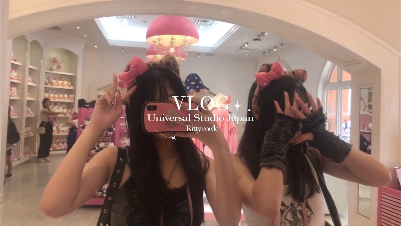 VLOG:大阪Day1-親友ちゃんとUSJに行く日=͟͟͞͞♡ ｜キティちゃんがかわいいすぎる🎀